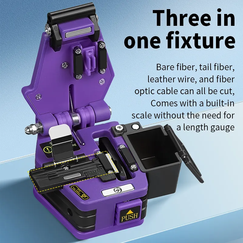 COMPTYCO Super Economic Reset FTTH Fiber Optic Cutter AUA-60C Hot Melt Tool Fiber Optic Cutter with Scrap Box
