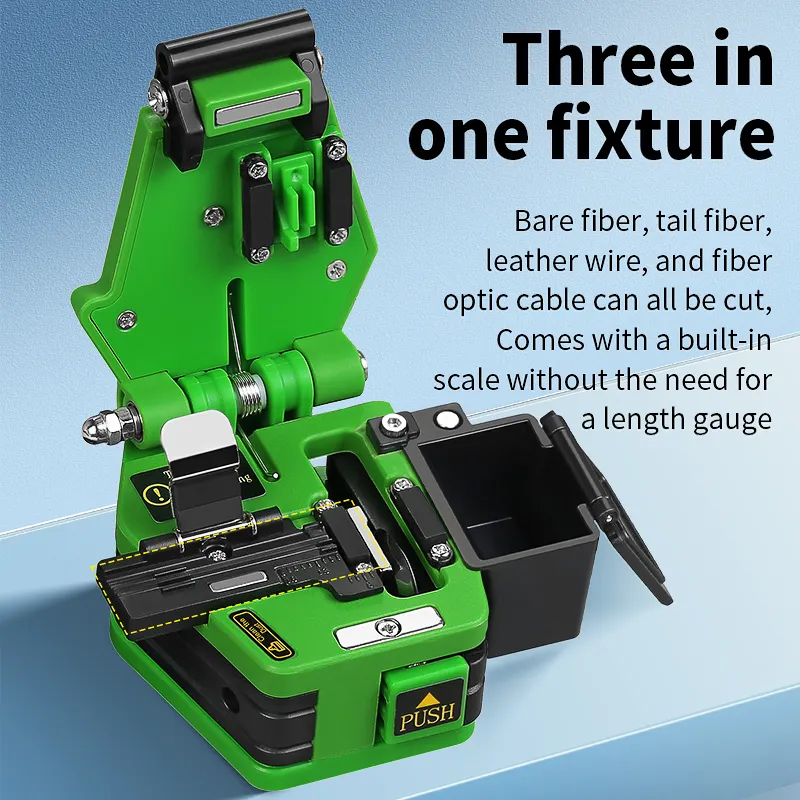 COMPTYCO Ultra affordable auto-reset FTTH fiber cutter for fusion splicing AUA-60C hot melt tool fiber cutter