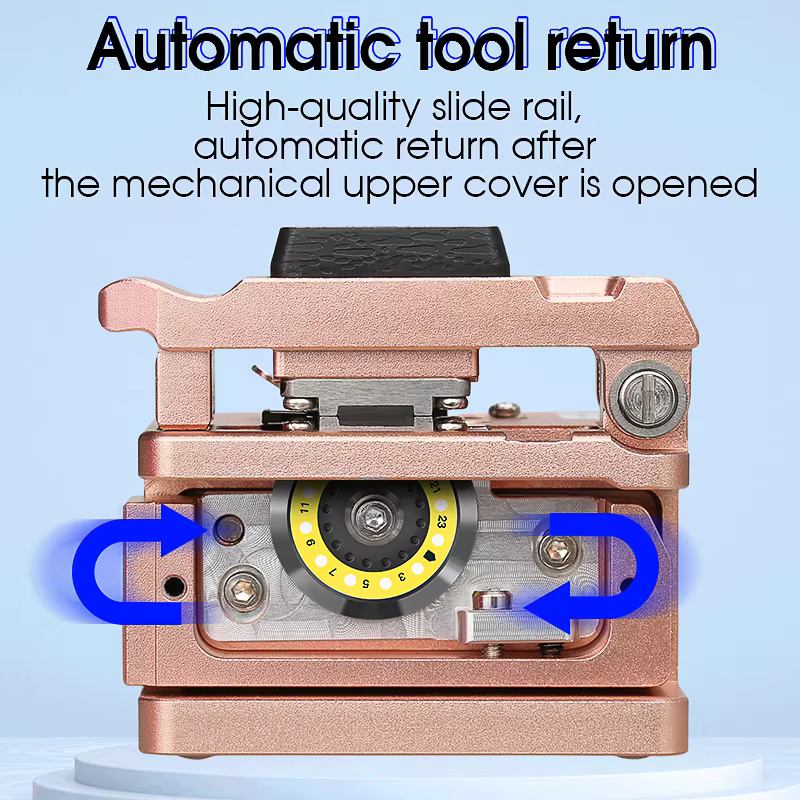 COMPTYCO Good price AUA-X2 Fiber Optical Cutting Machine Rose Gold Automatic Return Fiber Cutting Machine Hot Melt Fiber Cleaver