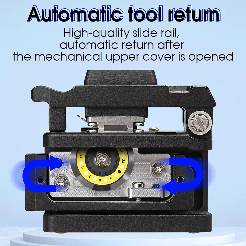 COMPTYCO High Quality AUA-X2 Fiber Cutting Machine Black Automatic Return Fiber Cutting Machine Hot Melt Optical Fiber Cleaver