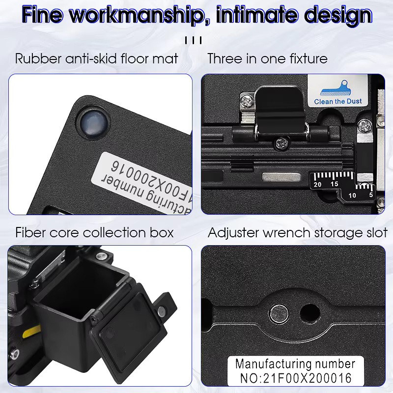 COMPTYCO High Quality AUA-X2 Fiber Cutting Machine Black Automatic Return Fiber Cutting Machine Hot Melt Optical Fiber Cleaver