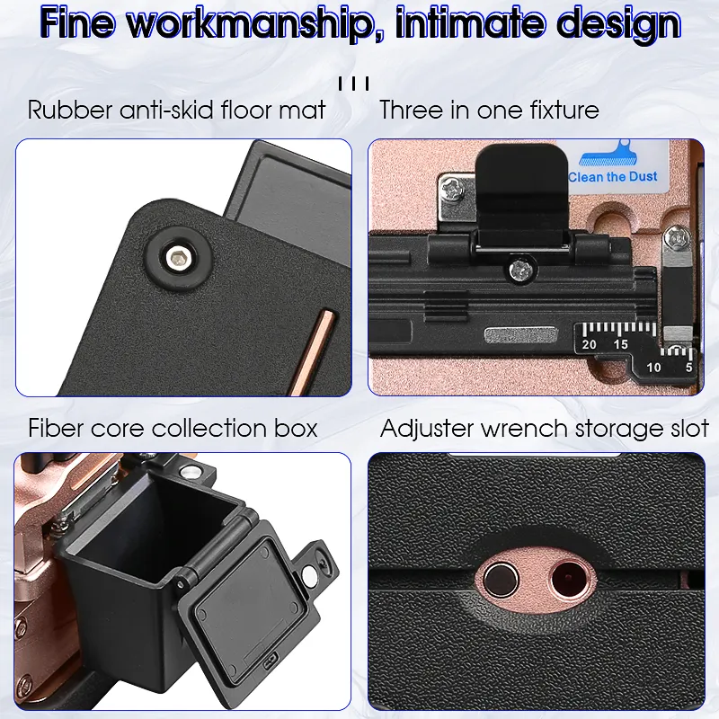 COMPTYCO AUA-X3 high-precision fiber cutting machine, rose gold automatic return knife hot melt cutting machine