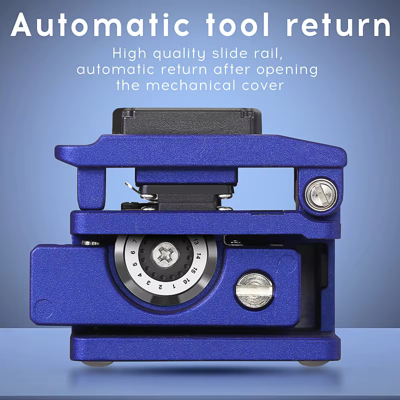 COMPTYCO Fiber Small Type Cutter High Quality Optic High Precision Hot Melt AUA-X5 Fiber Optical Cutting Tool Fiber Cleaver blue