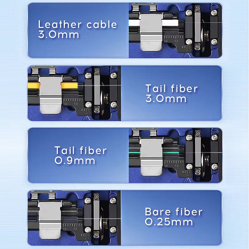 COMPTYCO Fiber Small Type Cutter High Quality Optic High Precision Hot Melt AUA-X5 Fiber Optical Cutting Tool Fiber Cleaver blue