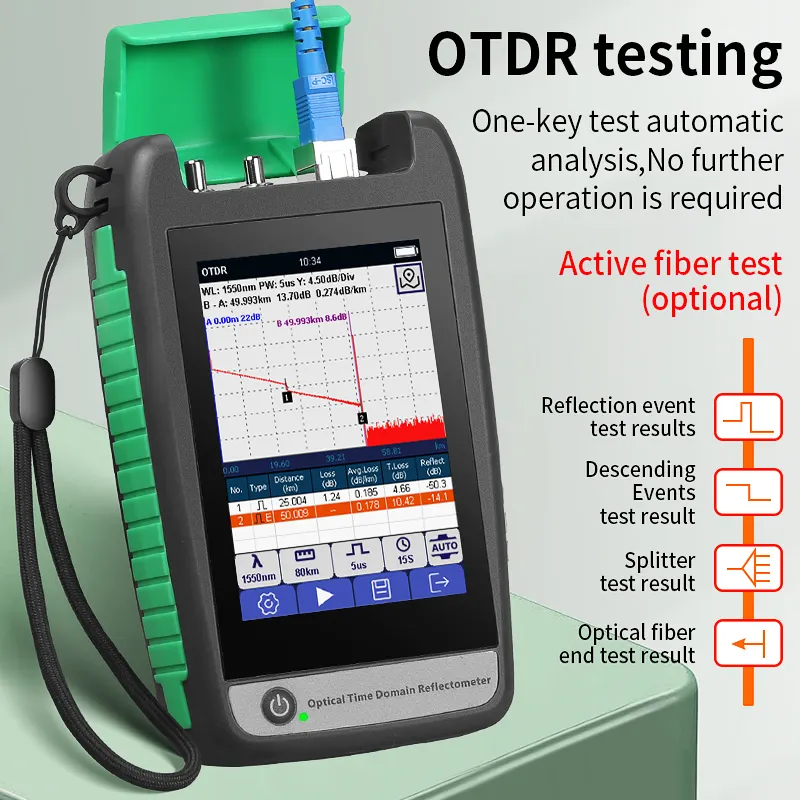 COMPTYCO AUA-18U/A Optical Time Domain Reflectometer 80KM 1550nm 7-in-1 Multi functional Intelligent Mini OTDR Fiber Tester