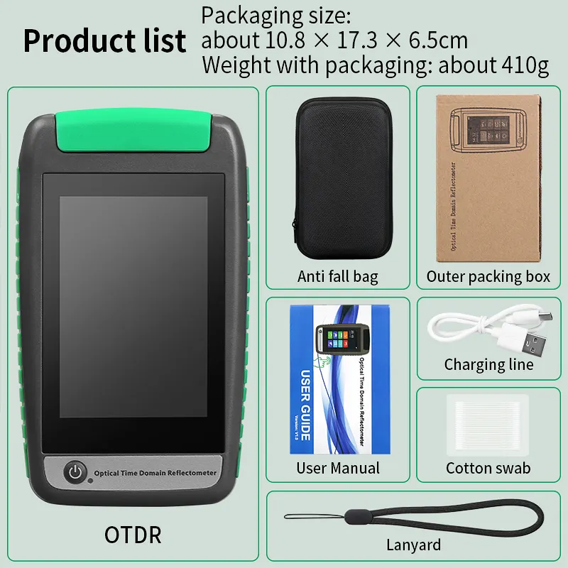 COMPTYCO AUA-18U/A Optical Time Domain Reflectometer 80KM 1550nm 7-in-1 Multi functional Intelligent Mini OTDR Fiber Tester