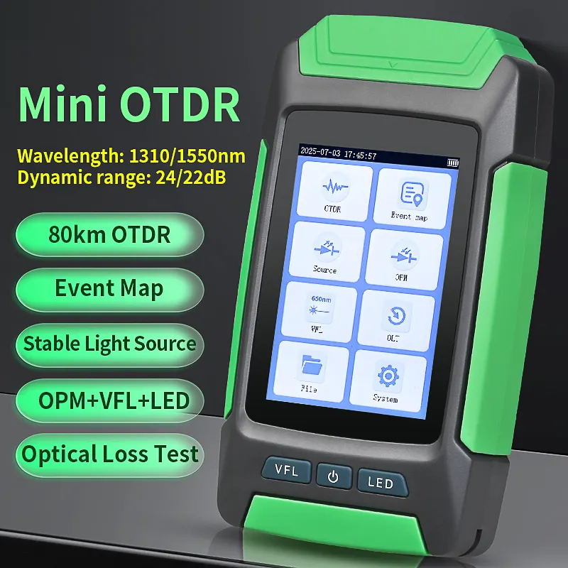 COMPTYCO AUA-68 UPC Port Optical Time Domain Reflectometer 80KM 1310 1550nm Multi functional Intelligent Mini OTDR Fiber Tester