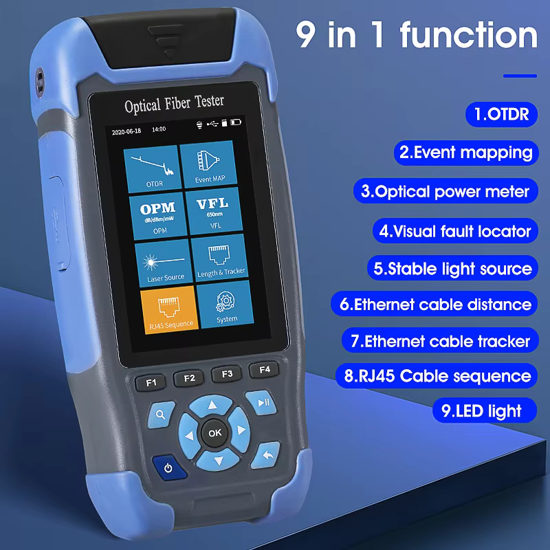 COMPTYCO AUA900D UPCinterface/900A APCinterface Optical Time Domain Reflectometer 60KM 9 in 1 multifunctional 1310 1550nm OTDR