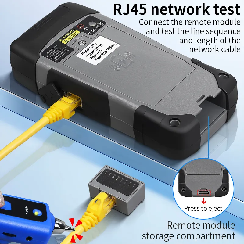 OTDR optical time domain reflectometer KP600 UPC/APC port fiber length breakpoint tester 90KM