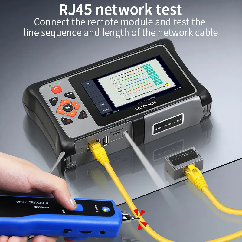COMPTYCO KP800 UPC/APC port OTDR optical time domain reflectometer, optional with fiber optic tester breakpoint fault detector 100KM