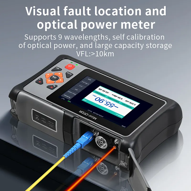 COMPTYCO KP800 UPC/APC port OTDR optical time domain reflectometer, optional with fiber optic tester breakpoint fault detector 100KM