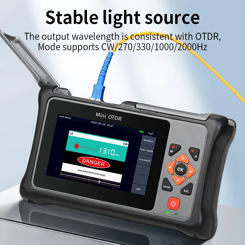 COMPTYCO KP800 UPC/APC port OTDR optical time domain reflectometer, optional with fiber optic tester breakpoint fault detector 100KM