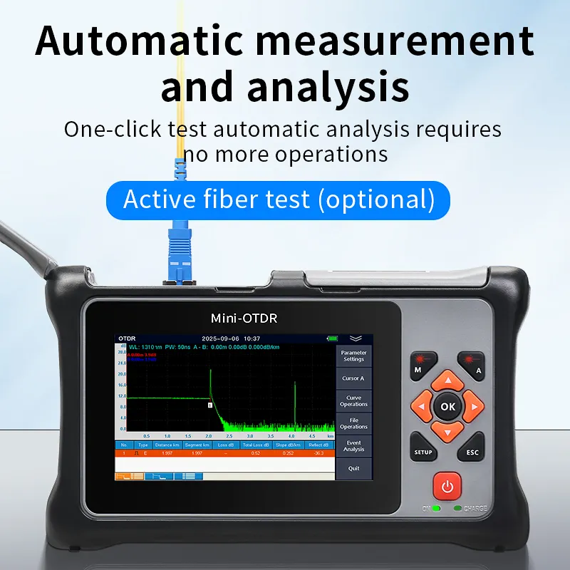 COMPTYCO KP800 UPC/APC port OTDR optical time domain reflectometer, optional with fiber optic tester breakpoint fault detector 100KM