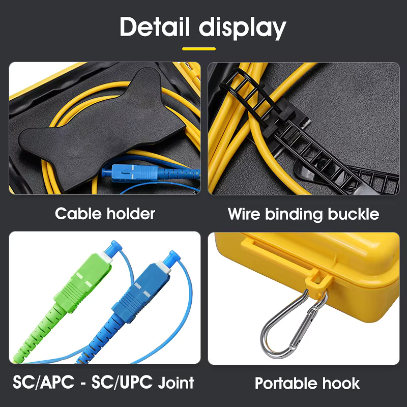 COMPTYCO High Quality OTDR Test Extension Cord Customized length/Type/Connector G652D G657A1/2 Fiber Optic OTDR Launch Cable Box