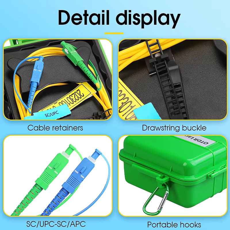 COMPTYCO OTDR Test Extension Line SM MM Customized length/Type/Connector OS2 G652D G657A1/A2 Fiber Optic OTDR Launch Cable Box