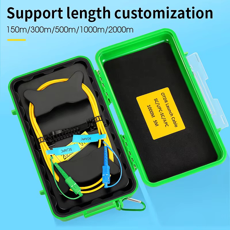 COMPTYCO OTDR Test Extension Line SM MM Customized length/Type/Connector OS2 G652D G657A1/A2 Fiber Optic OTDR Launch Cable Box
