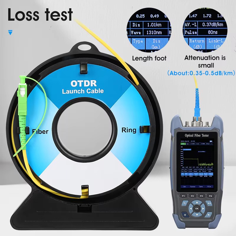 COMPTYCO SC/FC/ST/LC-UPC/APC OTDR Test extension line Customized length/Type/Connector SM MM Fiber Optic OTDR Launch Cable Box