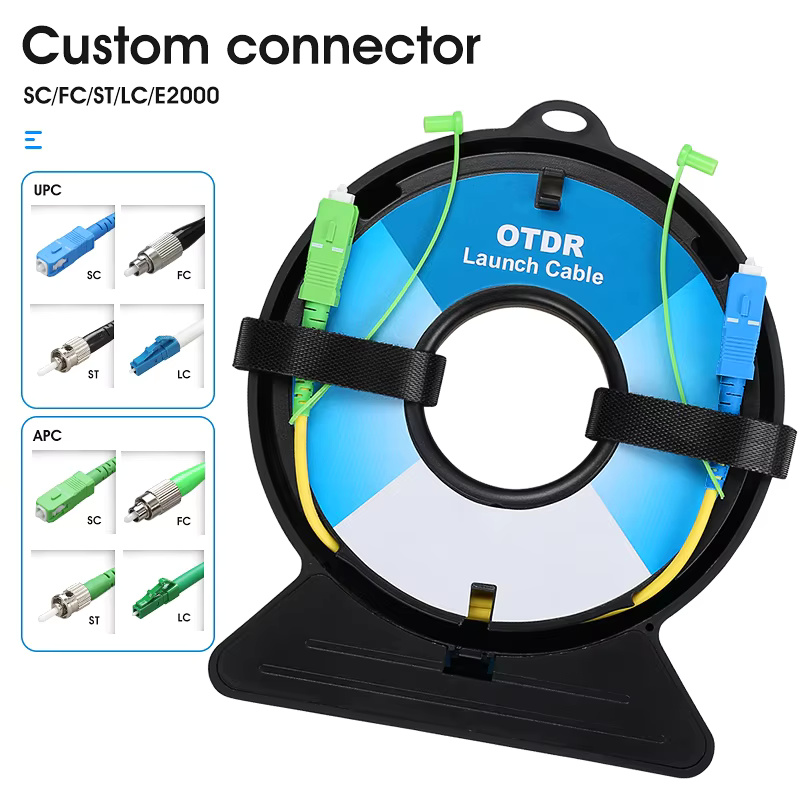 COMPTYCO SC/FC/ST/LC-UPC/APC OTDR Test extension line Customized length/Type/Connector SM MM Fiber Optic OTDR Launch Cable Box