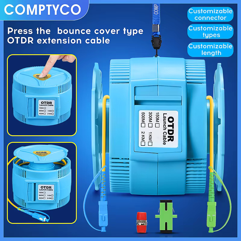COMPTYCO AUA-20 SC/FC/ST/LC-UPC/APC OTDR Test extension line Customized length/Type/Connector SM MM OTDR Launch Cable Box
