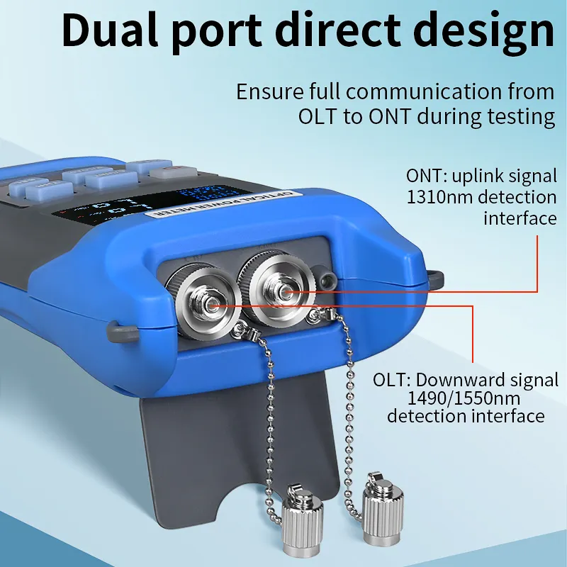 COMPTYCO AUA-C330U/A SC/FC/UPC/APC FTTH Tester Network Detection Online Testing ONT/OLT 1310/1490/1550nm PON Optical Power Meter Rechargeable
