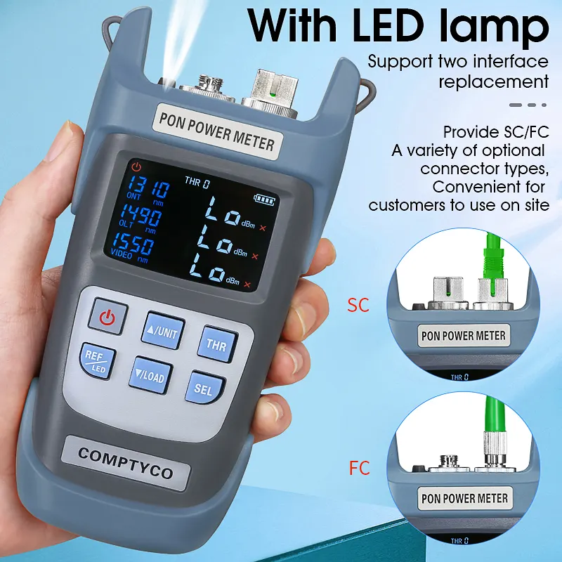 COMPTYCO AUA-330U/A SC/FC/UPC/APC FTTH Tester network detection online test ONT/OLT 1310/1490/1550nm PON Optical power meter