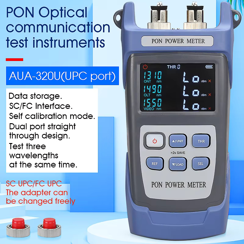 COMPTYCO AUA-320U/320A SC/FC/UPC/APC network detection online test 1310 1490 1550nm PON Optical power meter