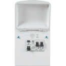 K6550SRPMET 4-WAY METAL CONSUMER UNIT + 63AMP RCD & 2 x MCB