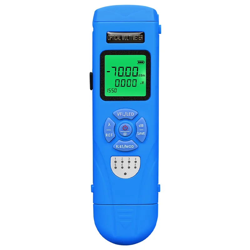 COMPTYCO Optical Multimeter Four in One OPM+VFL+LED+RJ45 Tester Visual Fault Localization Rechargeable Mini Optical Power Meter