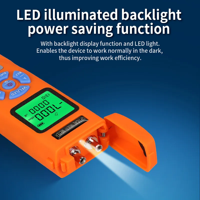 COMPTYCO Four in One OPM+VFL+LED+RJ45 Tester Visual Fault Localization Charging Mini Optical Power Integrated Machine