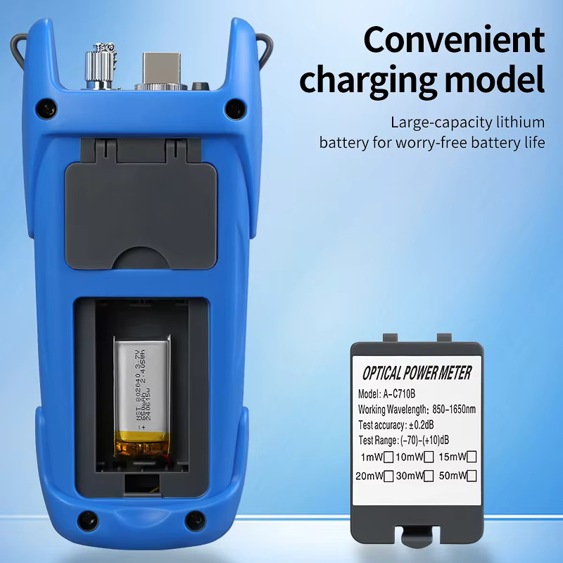 COMPTYCO High Precision Rechargeable OPM VFL with LED 3IN1 machine Optical Fiber Tester Visual Fault Locator Optical Power Meter