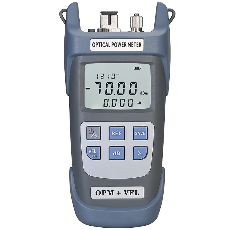 COMPTYCO High Precision Optical Multi Meter 3 in 1 OPM+VFL+LED light 10 wavelengths Visual Fault Locator Optical Power Meter