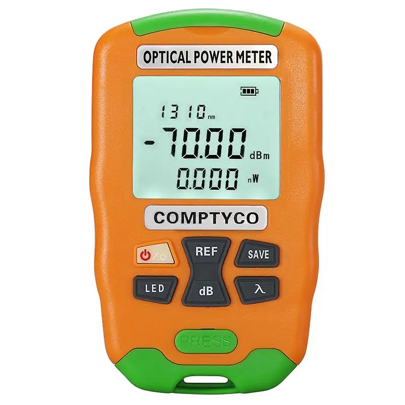 COMPTYCO high-precision handheld mini fiber optic tester AUA-D7/D5 OPM with LED 2-in-1 fiber optic equipment optical power meter
