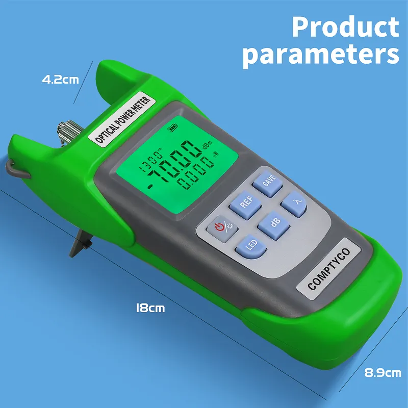 COMPTYCO High precision Fiber Optic Tester AUA-G710A/G510A OPM with LED 10 wavelength Fiber Optic Equipment Optical Power Meter