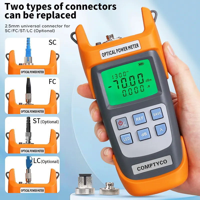 COMPTYCO AUA-G710A/G510A high-precision fiber optic tester OPM with LED 10 wavelength fiber optic equipment optical power meter