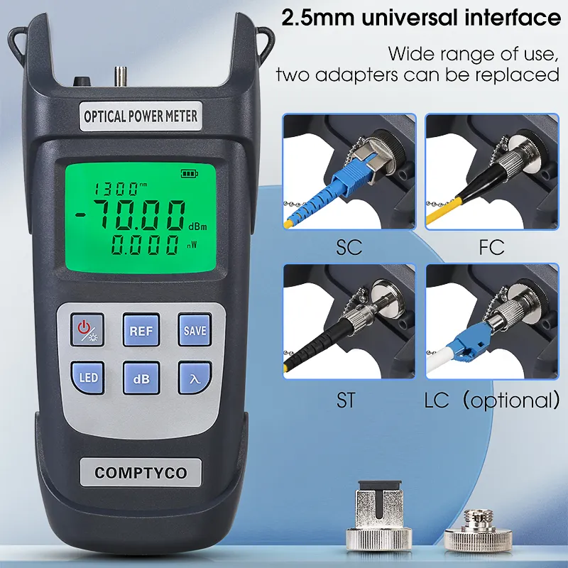 COMPTYCO high-precision fiber optic tester AUA-Y710A/Y510A 10 wavelength OPM with LED fiber optic equipment optical power meter