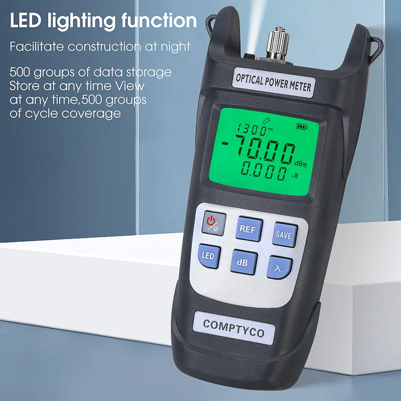 COMPTYCO high-precision fiber optic tester AUA-Y710A/Y510A 10 wavelength OPM with LED fiber optic equipment optical power meter