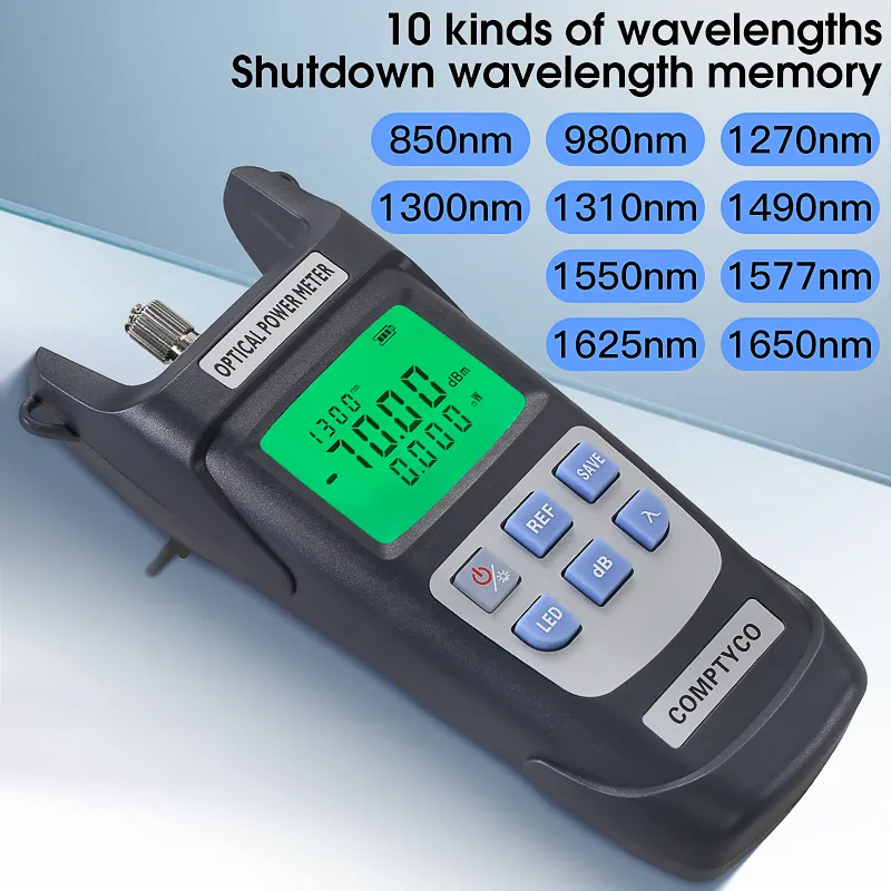 COMPTYCO high-precision fiber optic tester AUA-Y710A/Y510A 10 wavelength OPM with LED fiber optic equipment optical power meter