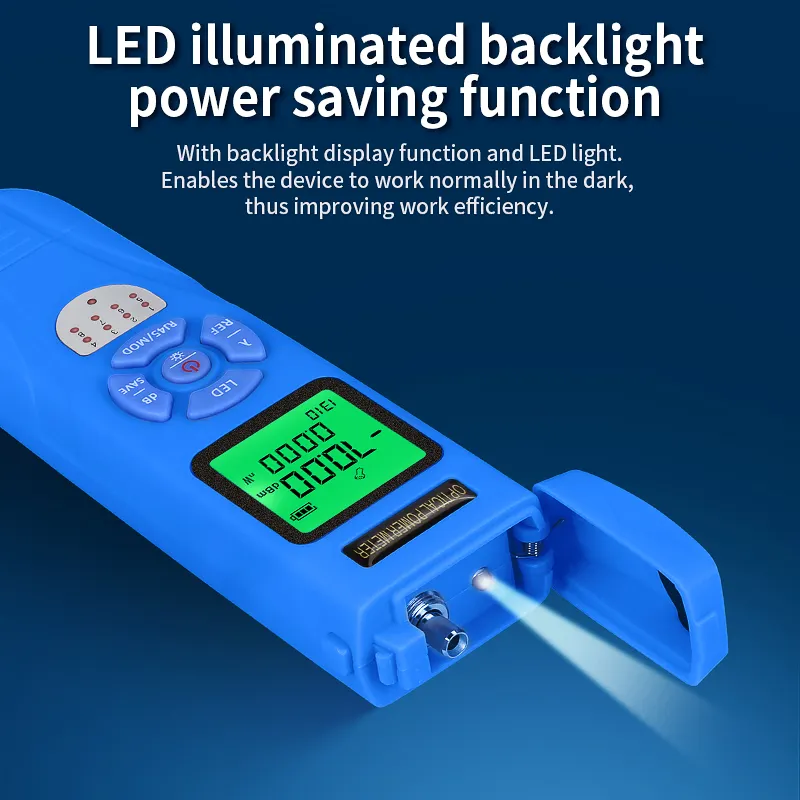 COMPTYCO L-C7/C5 charging high-precision mini optical power meter fiber optic tester OPM with LED and RJ45 tester fiber optic equipment
