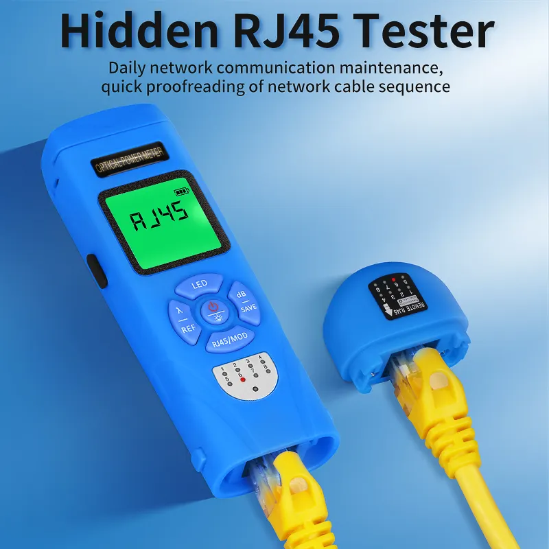COMPTYCO L-C7/C5 charging high-precision mini optical power meter fiber optic tester OPM with LED and RJ45 tester fiber optic equipment