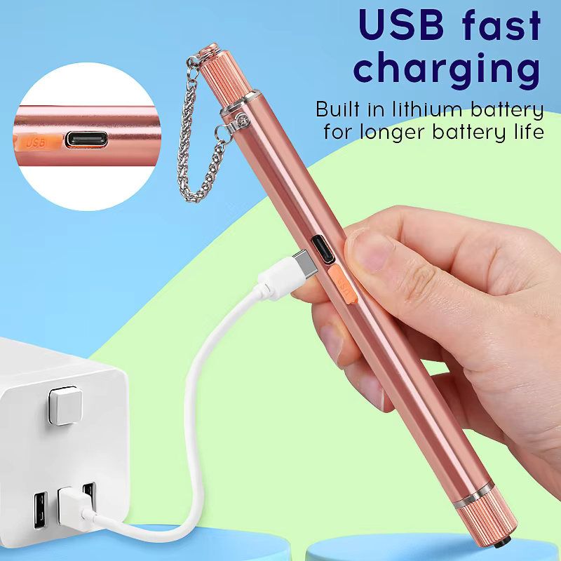 COMPTYCO 5-50mw Rechargeable Fiber Test Pen Red Light Source Breakpoint Detector Laser Pen VFL 5-50km Visual Fault Locator