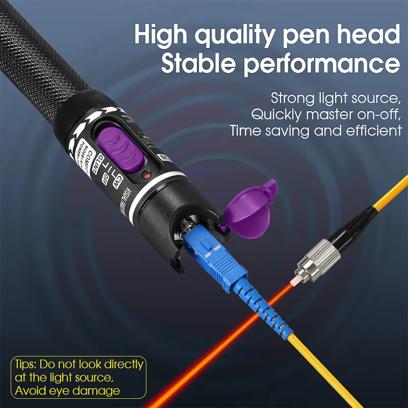 COMPTYCO AUA-H1-50mw fiber optic test pen detector red light source breakpoint detector laser pen VFL visual fault locator