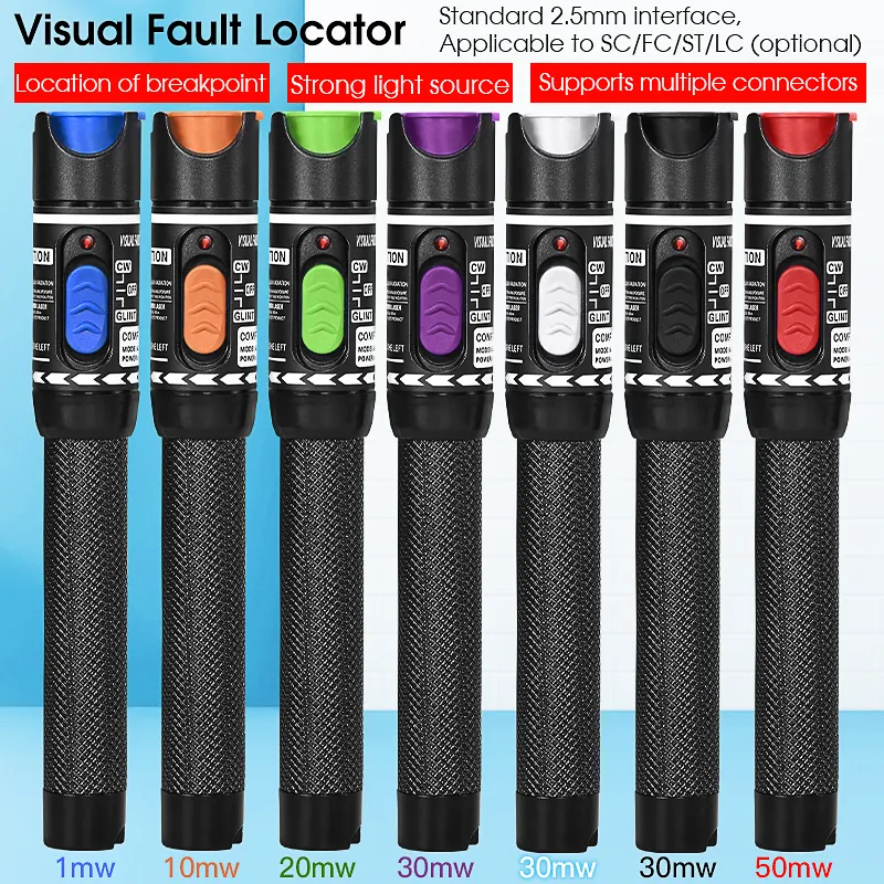COMPTYCO AUA-H1-50mw fiber optic test pen detector red light source breakpoint detector laser pen VFL visual fault locator