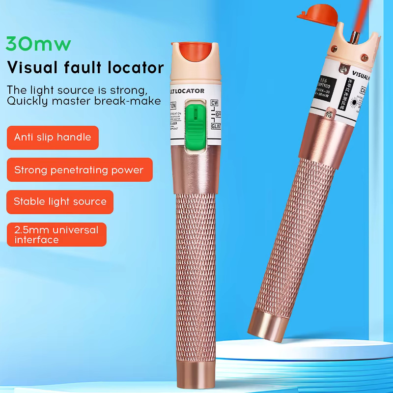 COMPTYCO AUA-10/15/30/50/60/80mw 30km VFL 2.5mm FC/SC/ST Universal Connector breakpoint detector laser pen visual fault locator