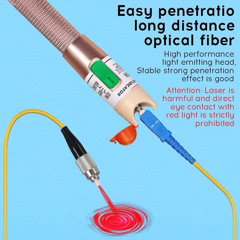 COMPTYCO AUA-10/15/30/50/60/80mw 30km VFL 2.5mm FC/SC/ST Universal Connector breakpoint detector laser pen visual fault locator