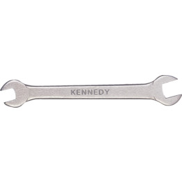 Metric Open Ended Spanner, Double End, Chrome Vanadium Steel, 7mm x 8mm
