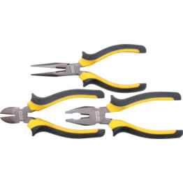 205mm CV PLIER SET 3-PCEBI-MATERIAL GRIP
