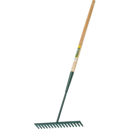 STEEL SHAFT YD TARMAC RAKE 16 TEETH ROUND