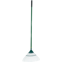Garden Rake 16 Tine, Carbon Steel rake, Aluminium shaft