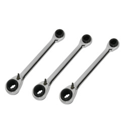 Metric Ratchet Spanner Set, 8 - 19mm, Set of 3
