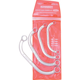 Metric Ring Spanner Set, 10 - 19mm, Set of 4